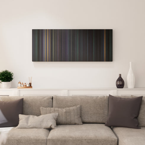 Living room interior with Evanescence-Bring-Me-To-Life Frome on the wall