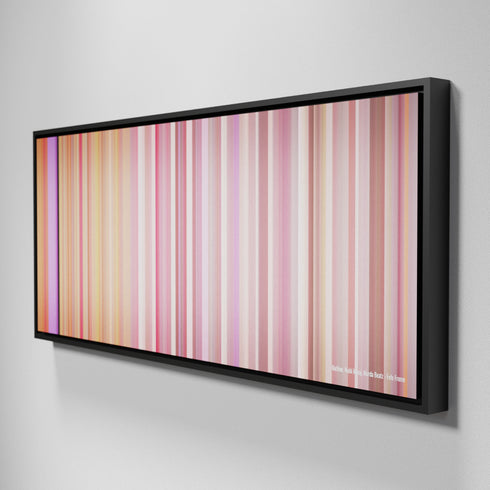 Side view of Framed Buff's of 6ix9ine-Nicki-Minaj-Murda-Beatz-Fefe Frome on the wall