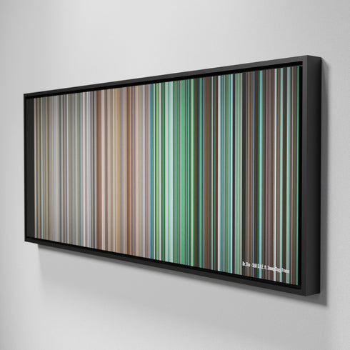 Side view of Framed Buff's of Dr-Dre-Still-DRE Frome on the wall