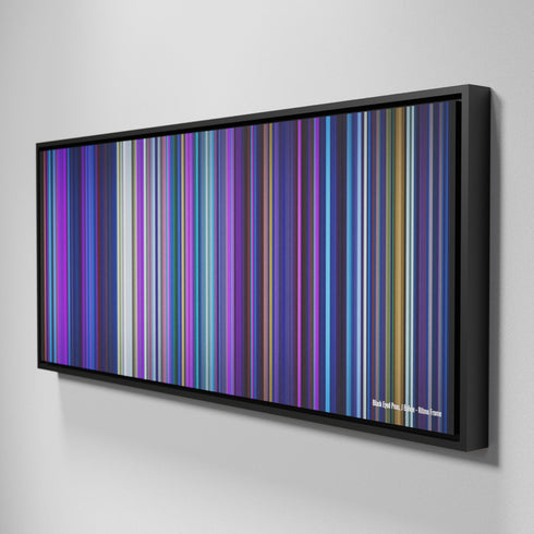 Side view of Framed Buff's of Black-Eyed-Peas-J-Balvin-Ritmo Frome on the wall