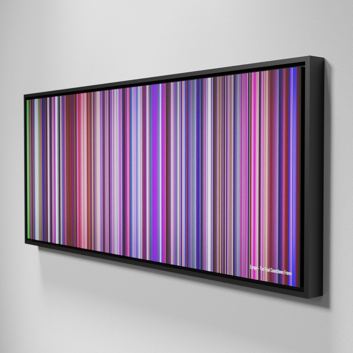 Side view of Framed Buff's of Europe-The-Final-Countdown Frome on the wall