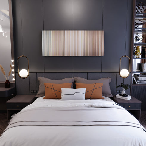 Bedroom interior with JoJo-Siwa-Boomerang Frome on the wall