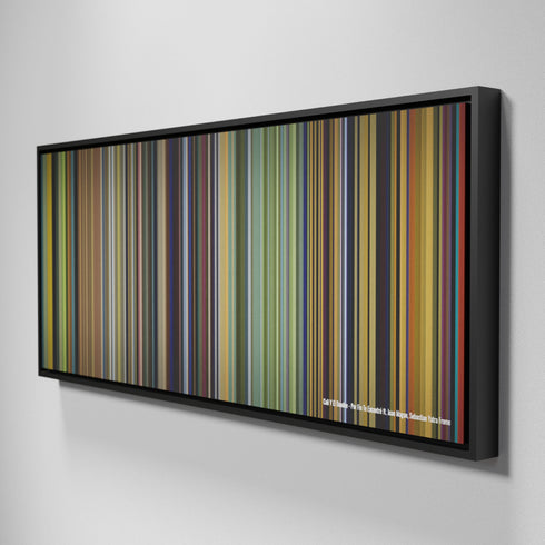 Side view of Framed Buff's of Cali-Y-El-Dandee-Por-Fin-Te-Encontre Frome on the wall