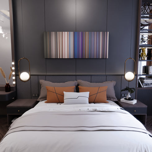 Bedroom interior with Mike-WiLL-Made-It-23 Frome on the wall