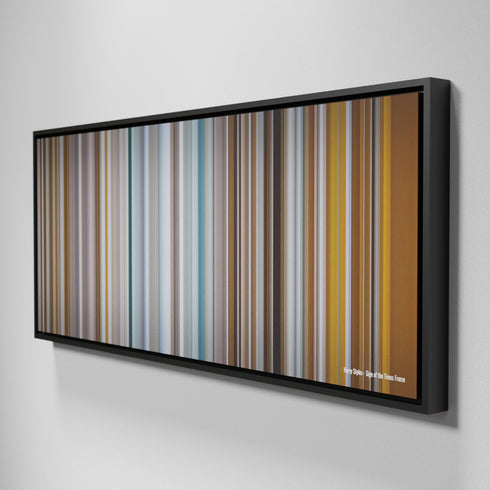 Side view of Framed Buff's of Harry-Styles-Sign-of-the-Times Frome on the wall