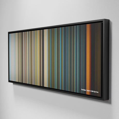 Side view of Framed Buff's of Post-Malone-Psycho Frome on the wall