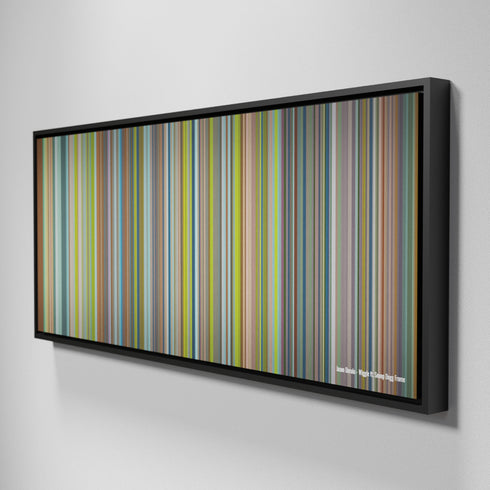 Side view of Framed Buff's of Jason-Derulo-Wiggle Frome on the wall