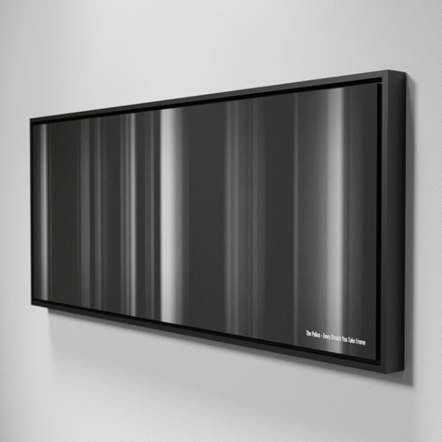 Side view of Framed Buff's of The-Police-Every-Breath-You-Take Frome on the wall