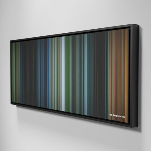 Side view of Framed Buff's of Avicii-Waiting-For-Love Frome on the wall