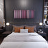 Bedroom interior with Ariana-Grande-Into-You Frome on the wall