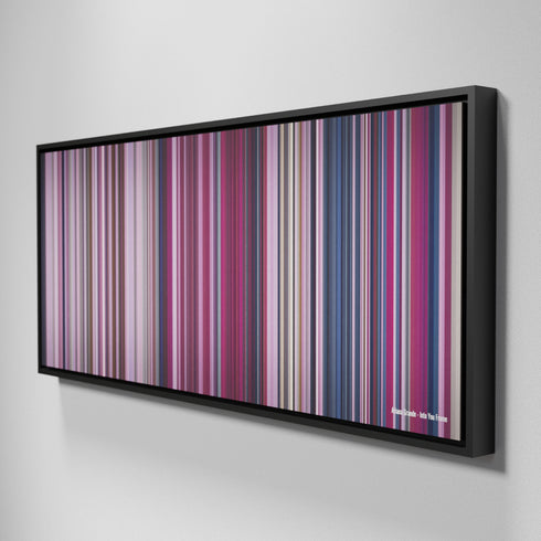 Side view of Framed Buff's of Ariana-Grande-Into-You Frome on the wall