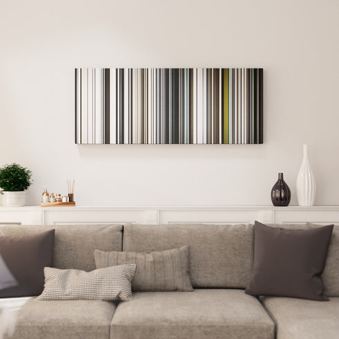 Living room interior with William-Scream--Shout Frome on the wall