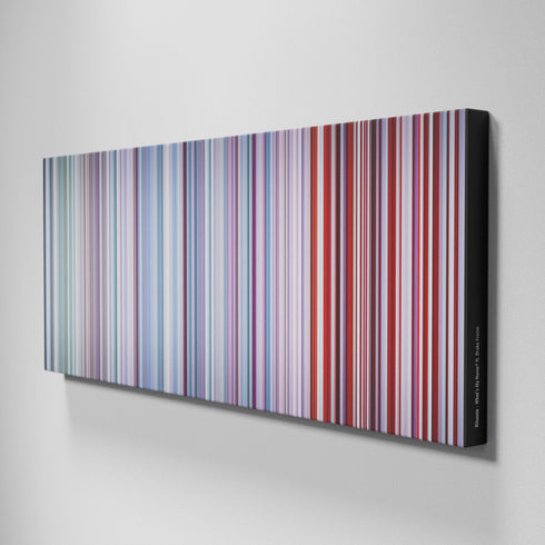 Side view of Buff's of Rihanna-Whats-My-Name Frome on the wall