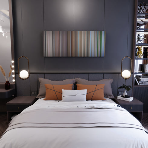 Bedroom interior with Katy-Perry-Part-Of-Me Frome on the wall