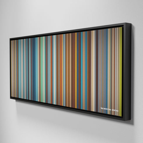 Side view of Framed Buff's of Tainy-Anuel-AA-Ozuna-Adicto Frome on the wall