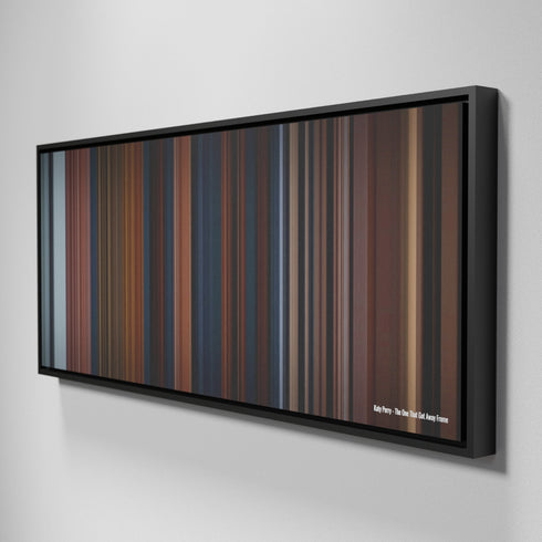 Side view of Framed Buff's of Katy-Perry-The-One-That-Got-Away Frome on the wall