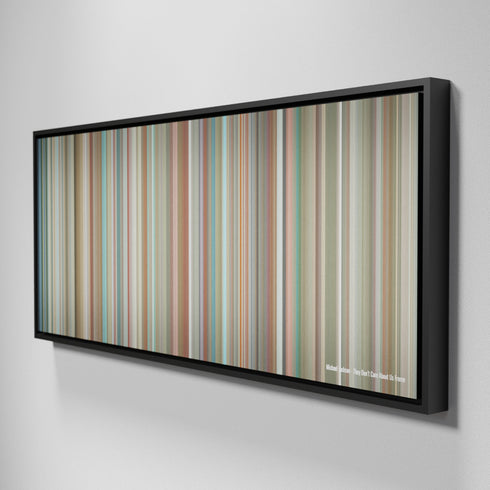 Side view of Framed Buff's of Michael-Jackson-They-Dont-Care-About-Us Frome on the wall