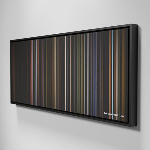 Side view of Framed Buff's of Coolio-Gangstas-Paradise Frome on the wall