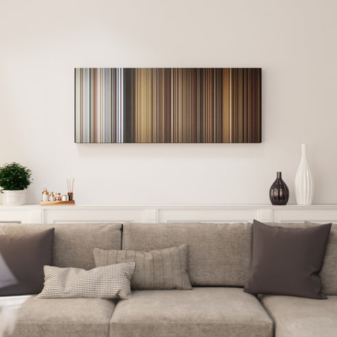 Living room interior with Wisin-Adrenalina Frome on the wall