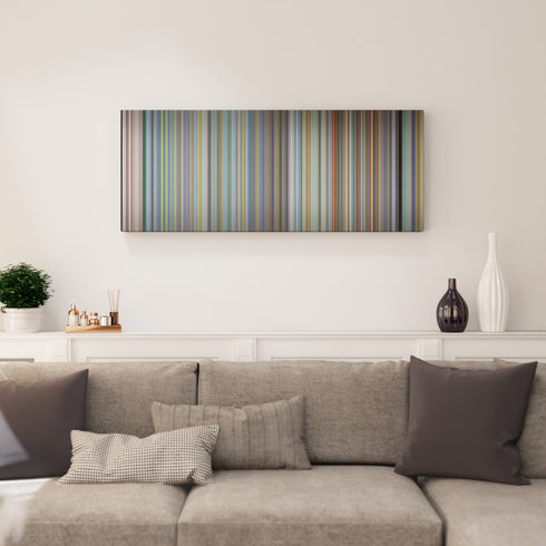 Living room interior with Bad-Bunny-X-Prince-Royce-X-J-Balvin-X-Dj-Luian-X-Mambo-Kingz-Sensualidad Frome on the wall