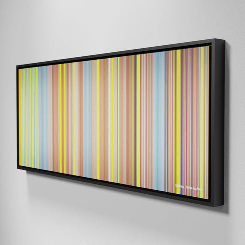 Side view of Framed Buff's of CantaJuego-Soy-Una-Taza Frome on the wall