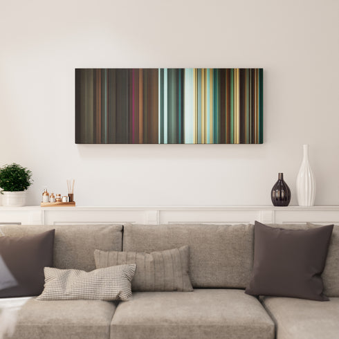 Living room interior with Bad-Bunny-Callaita Frome on the wall