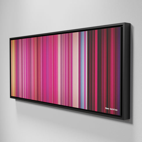 Side view of Framed Buff's of Rihanna-Only-Girl Frome on the wall