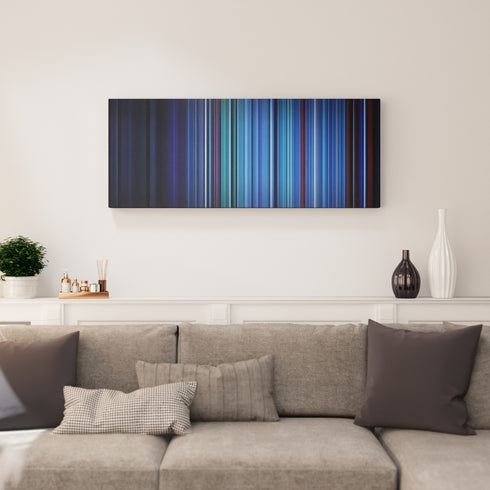 Living room interior with J-Balvin-Ginza Frome on the wall