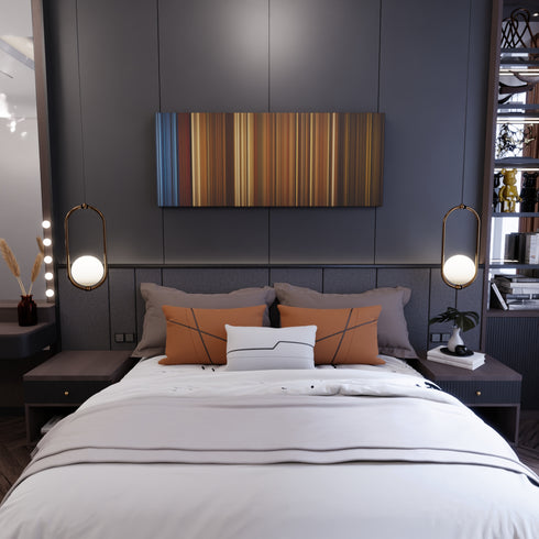 Bedroom interior with Justin-Bieber-Boyfriend Frome on the wall