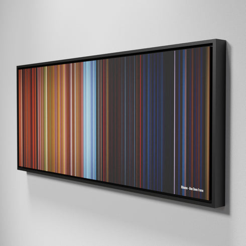 Side view of Framed Buff's of Rihanna-Man-Down Frome on the wall