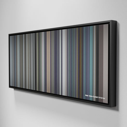 Side view of Framed Buff's of Melendi-Destino-o-Casualidad Frome on the wall