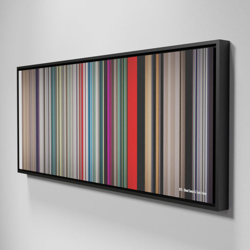 Side view of Framed Buff's of BTS-Blood-Sweat--Tears Frome on the wall