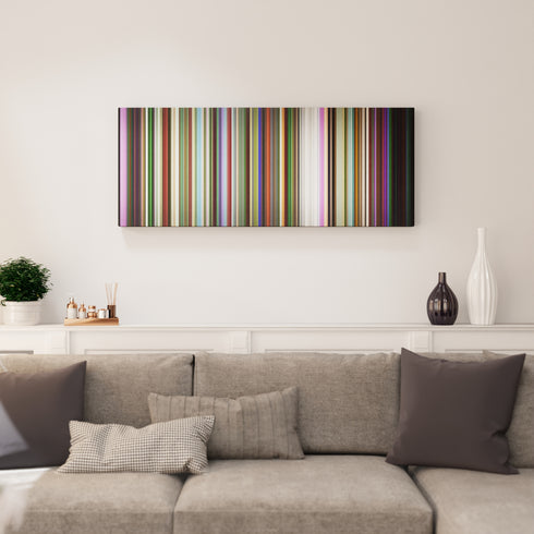 Living room interior with Foster-The-People-Pumped-Up-Kicks Frome on the wall