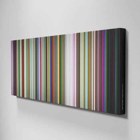 Side view of Buff's of Foster-The-People-Pumped-Up-Kicks Frome on the wall