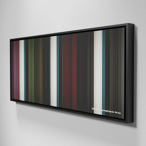 Side view of Framed Buff's of Bad-Bunny-Ozuna-Farruko-Arcangel-Nengo-Flow-Diles Frome on the wall