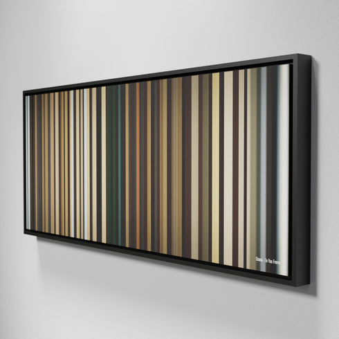 Side view of Framed Buff's of Ozuna-Te-Vas Frome on the wall