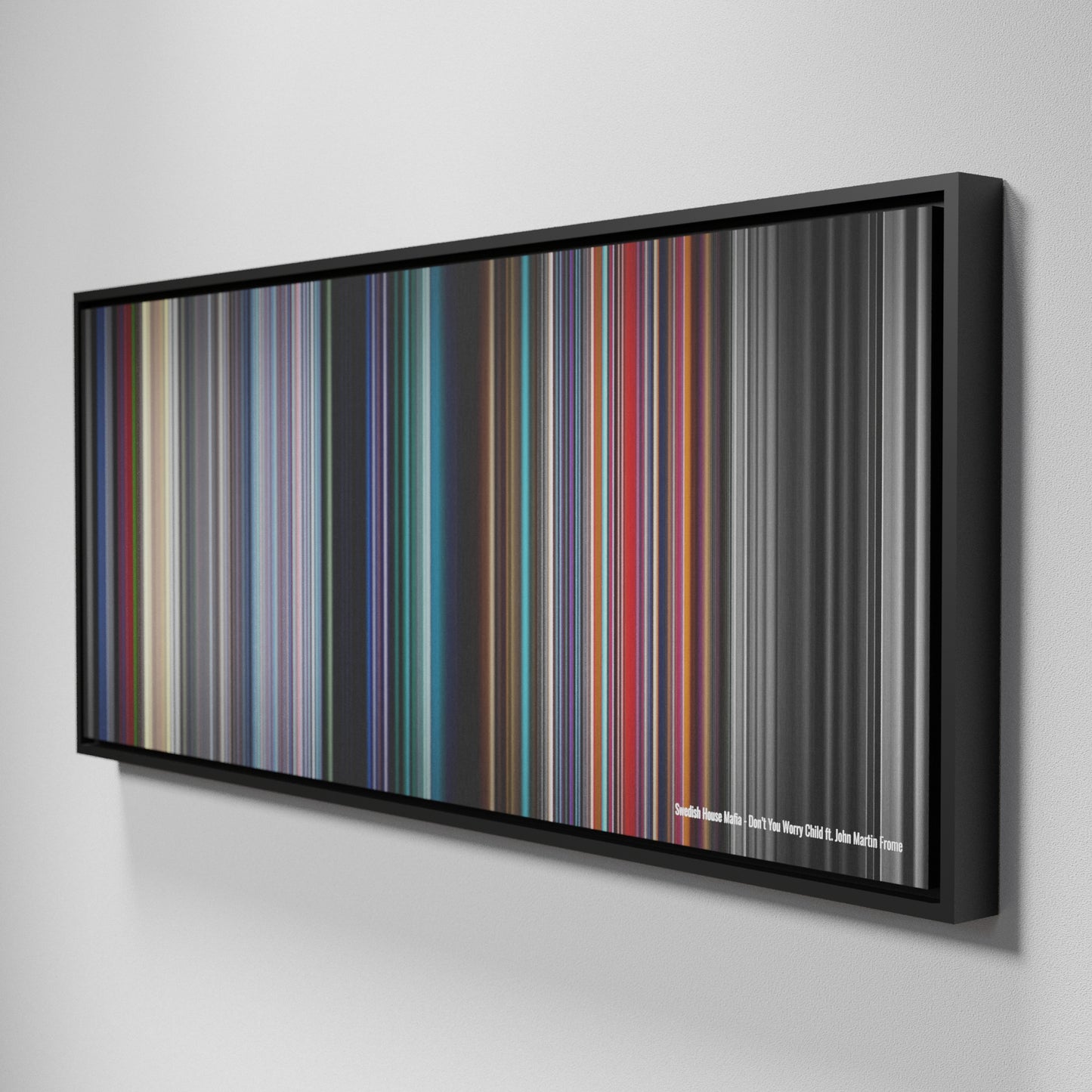 Side view of Framed Buff's of Swedish-House-Mafia-Dont-You-Worry-Child Frome on the wall