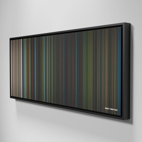 Side view of Framed Buff's of Maroon-5-Animals Frome on the wall