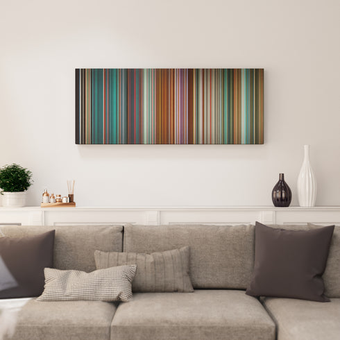 Living room interior with Farruko-Chillax Frome on the wall