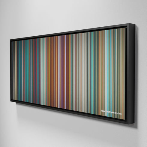 Side view of Framed Buff's of Farruko-Chillax Frome on the wall