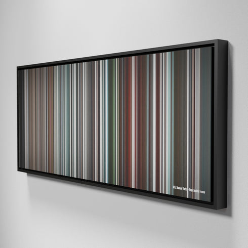 Side view of Framed Buff's of MTZ-Manuel-Turizo-Esperandote Frome on the wall