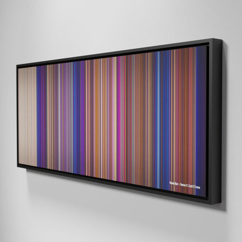 Side view of Framed Buff's of Bruno-Mars-Finesse Frome on the wall