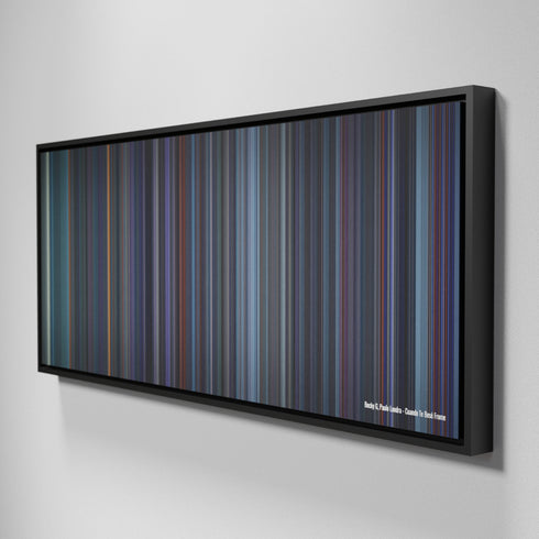 Side view of Framed Buff's of Becky-G-Paulo-Londra-Cuando-Te-Bese Frome on the wall