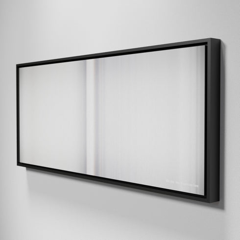 Side view of Framed Buff's of Billie-Eilish-When-the-partys-over Frome on the wall