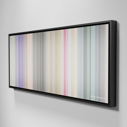 Side view of Framed Buff's of Milky-Chance-Stolen-Dance Frome on the wall