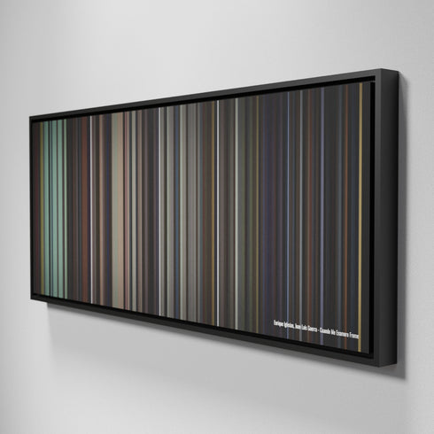 Side view of Framed Buff's of Enrique-Iglesias-Juan-Luis-Guerra-Cuando-Me-Enamoro Frome on the wall