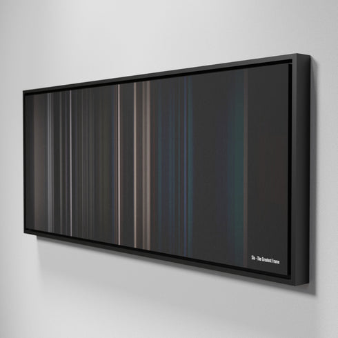 Side view of Framed Buff's of Sia-The-Greatest Frome on the wall