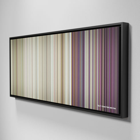 Side view of Framed Buff's of Piso-21-Te-Amo Frome on the wall