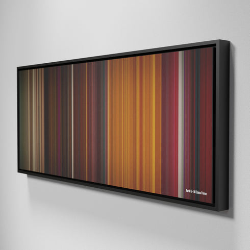 Side view of Framed Buff's of Karol-G-Mi-Cama Frome on the wall