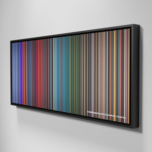 Side view of Framed Buff's of De-La-Ghetto-Arcangel-Ozuna-Anuel-Aa-Dj-Luian-Mambo-Kingz-La-Ocasion Frome on the wall